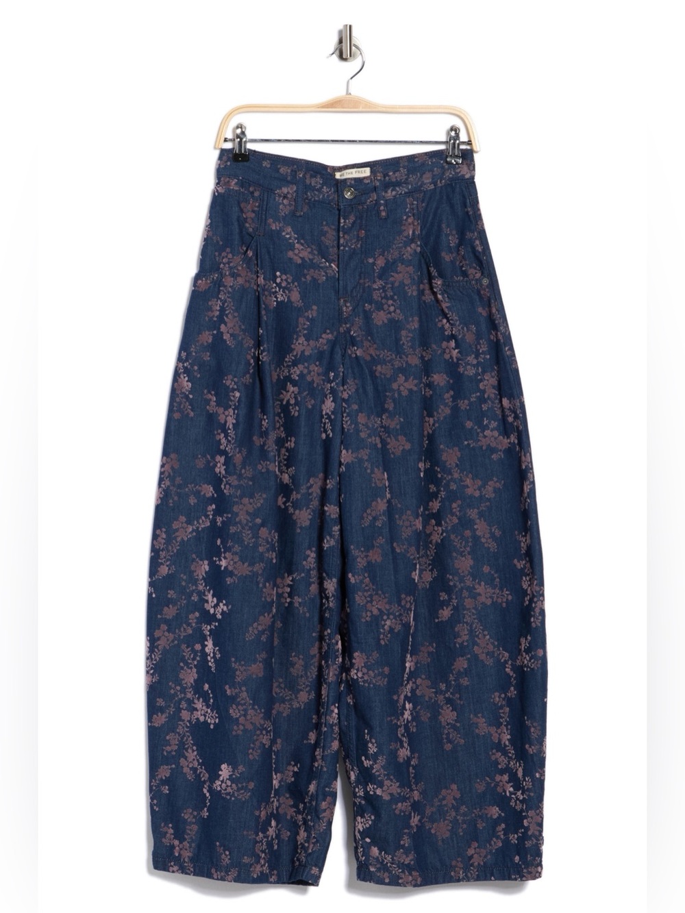 Free People About That Floral Baggy Jeans size 29